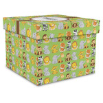 Safari Gift Box with Lid - Canvas Wrapped - X-Large (Personalized)