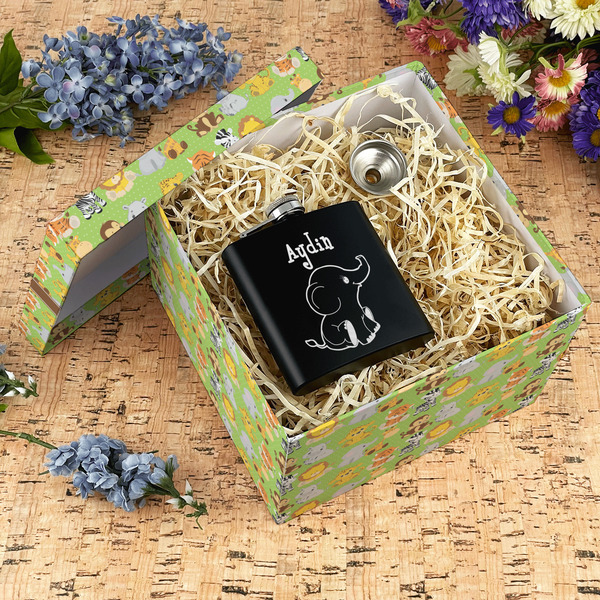 Safari Gift Boxes with Lid - Canvas Wrapped - X-Large - In Context