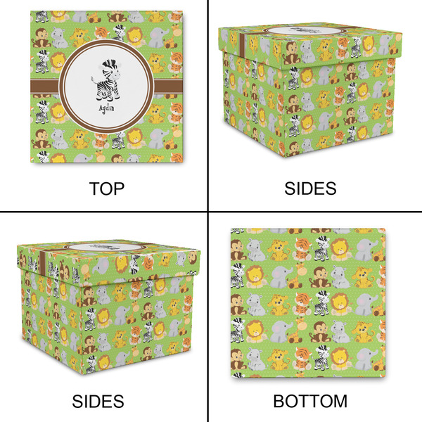 Safari Gift Boxes with Lid - Canvas Wrapped - XX-Large - Approval