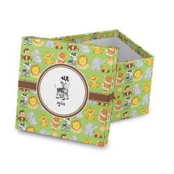 Safari Gift Box with Lid - Canvas Wrapped (Personalized)