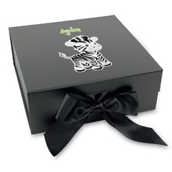Safari Gift Box with Magnetic Lid - Black (Personalized)