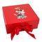 Safari Gift Boxes with Magnetic Lid - Red - Front