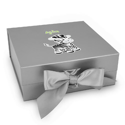 Safari Gift Box with Magnetic Lid - Silver (Personalized)