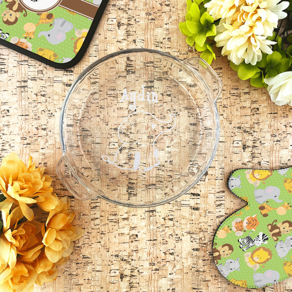 Safari Glass Pie Dish - LIFESTYLE