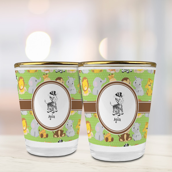 Safari Glass Shot Glass - with gold rim - LIFESTYLE