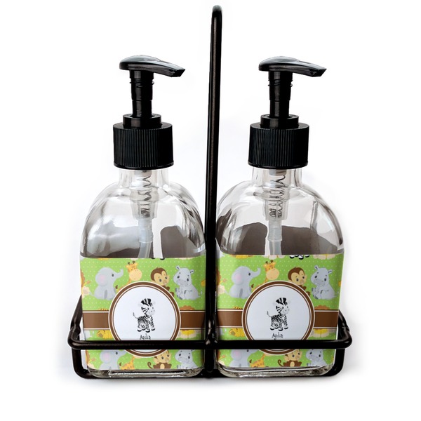 Custom Safari Glass Soap & Lotion Bottles (Personalized)