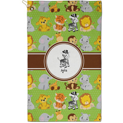 Safari Golf Towel - Poly-Cotton Blend - Small w/ Name or Text