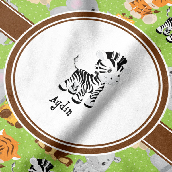 Safari Hooded Baby Towel- Detail Close Up