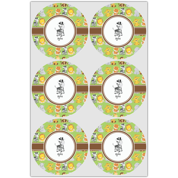 Safari Icing Circle - Large - Set of 6