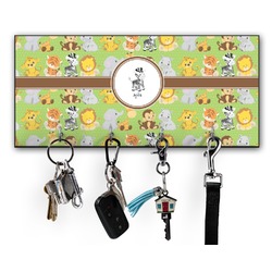 Safari Key Hanger w/ 4 Hooks w/ Graphics and Text