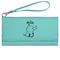 Safari Ladies Wallet - Leather - Teal - Front View