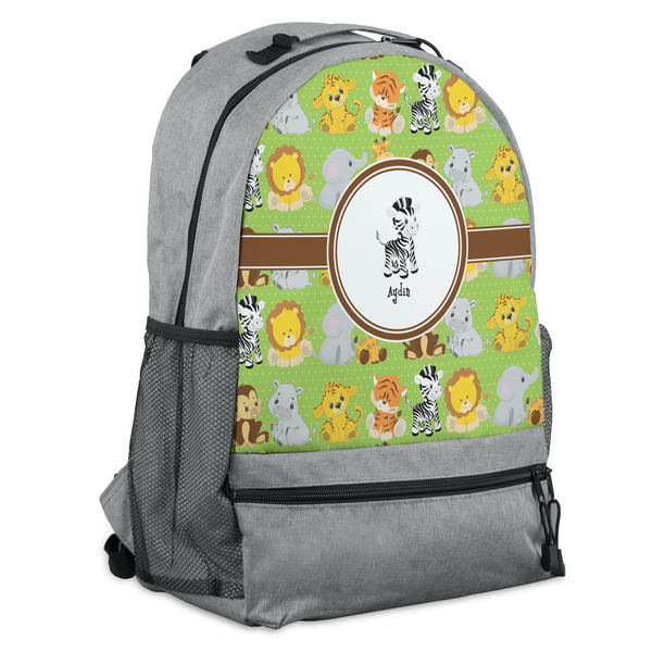 Custom Safari Backpack - Grey (Personalized)