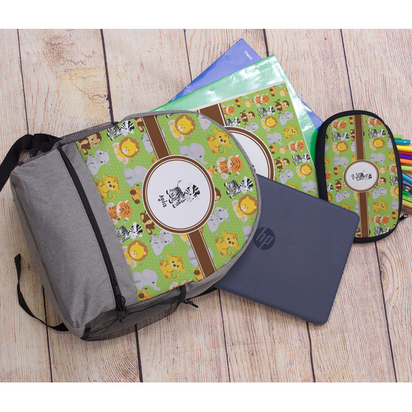 Safari Large Backpack - Gray - With Stuff