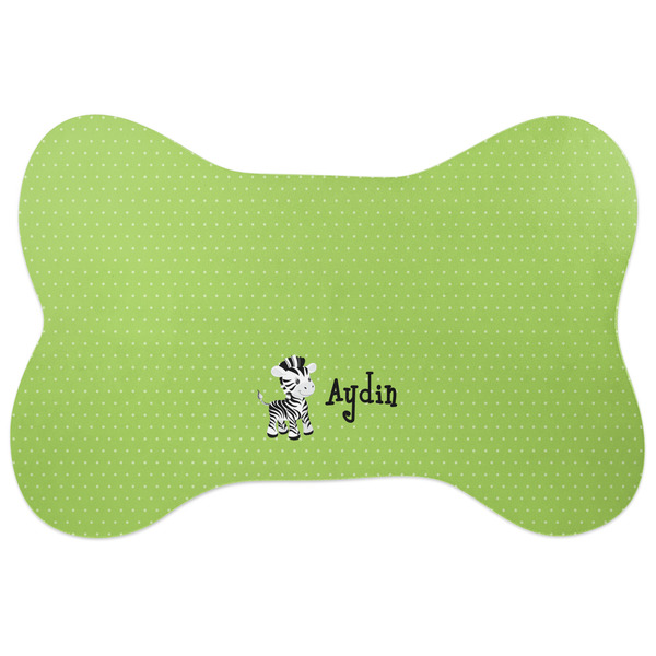 Custom Safari Bone Shaped Dog Food Mat (Personalized)