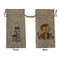 Safari Large Burlap Gift Bag - Front & Back (Personalized)