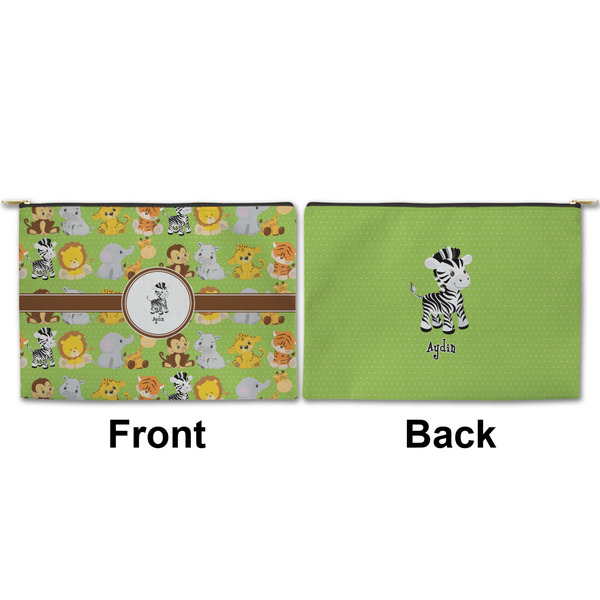 Safari Large Zipper Pouch Approval (Front and Back)