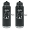Safari Laser Engraved Water Bottles - Front & Back Engraving - Front & Back View