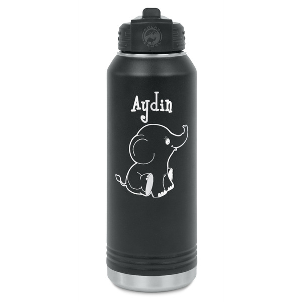 Custom Safari Water Bottle - Laser Engraved - Front (Personalized)