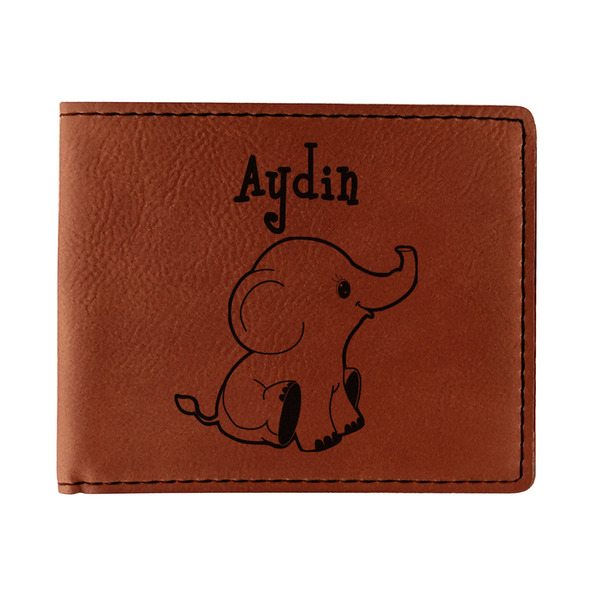 Custom Safari Leatherette Bifold Wallet (Personalized)