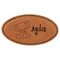 Safari Leatherette Oval Name Badge with Magnet (Personalized)
