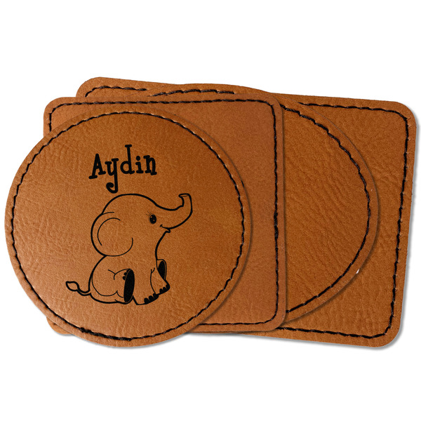 Custom Safari Faux Leather Iron On Patch (Personalized)