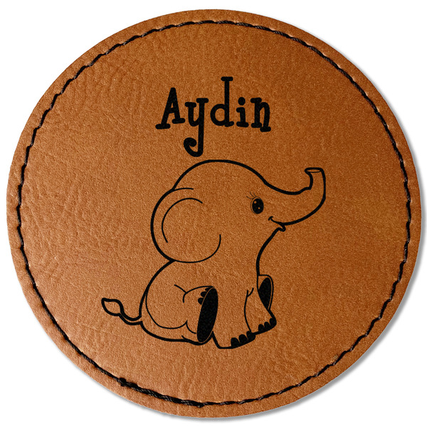 Safari Leatherette Patches - Round