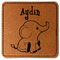 Safari Faux Leather Iron On Patch - Square (Personalized)