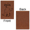 Safari Leatherette Sketchbooks - Large - Single Sided - Front & Back View