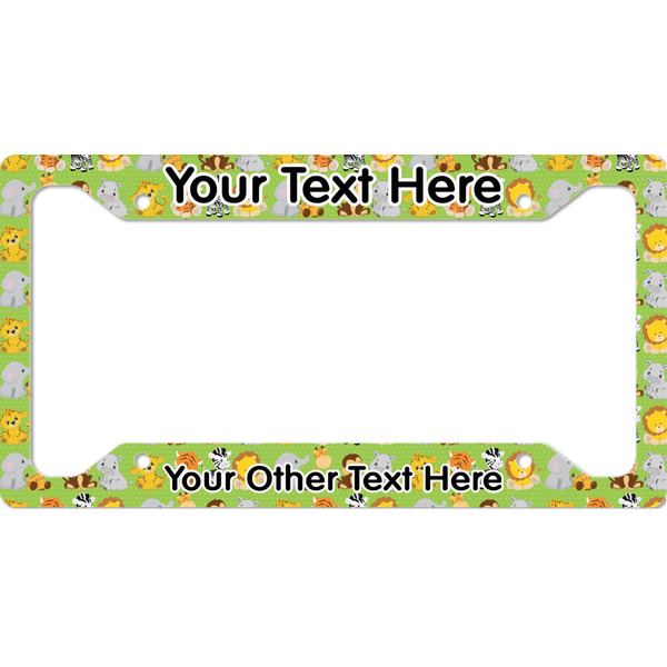 Custom Safari License Plate Frame - Style A (Personalized)