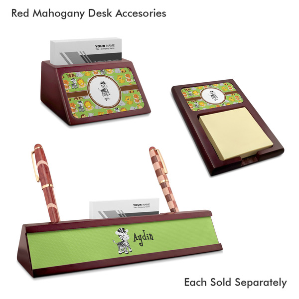 Safari Mahogany Desk Accessories