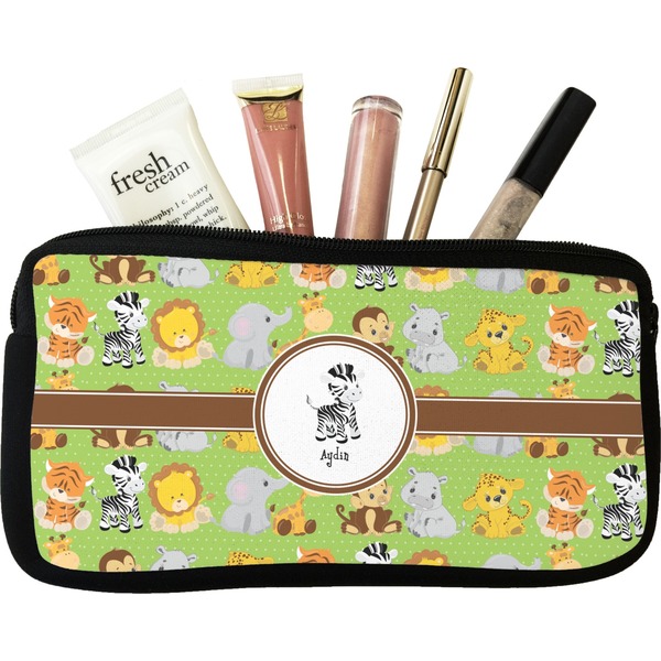Custom Safari Makeup / Cosmetic Bag (Personalized)