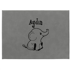 Safari Medium Gift Box w/ Engraved Leather Lid (Personalized)