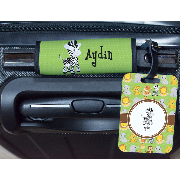 Safari Metal Luggage Tag & Handle Wrap - In Context
