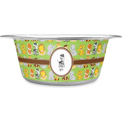 Safari Stainless Steel Dog Bowl - Medium (Personalized)