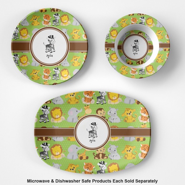 Safari Microwave & Dishwasher Safe CP Plastic Dishware - Group