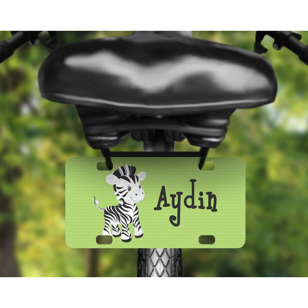 Safari Mini License Plate on Bicycle