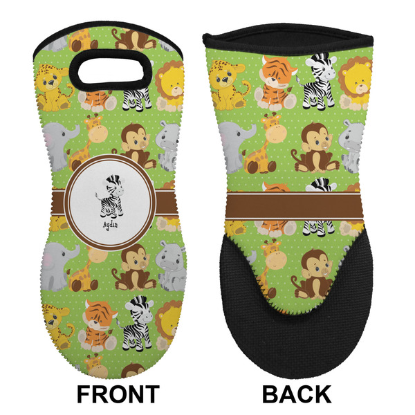 Safari Neoprene Oven Mitt (Front & Back)