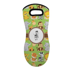 Safari Neoprene Oven Mitt w/ Name or Text