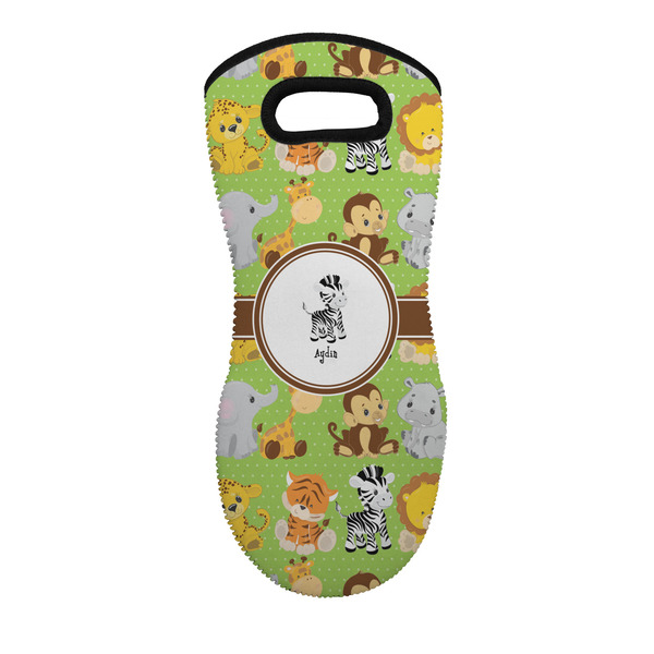 Custom Safari Neoprene Oven Mitt w/ Name or Text