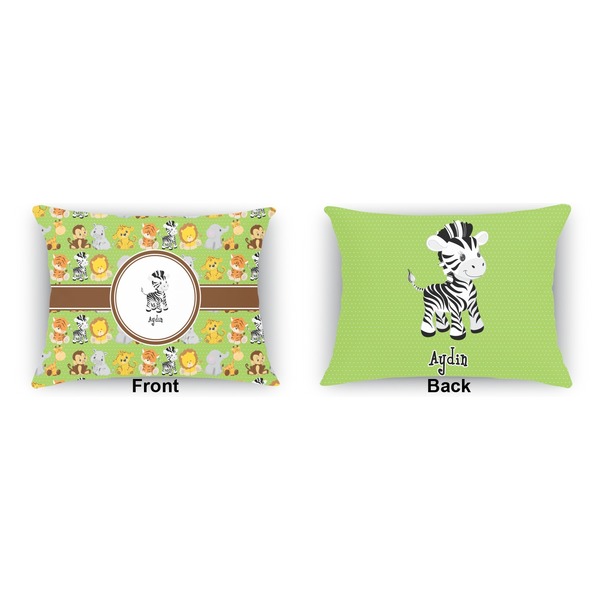 Safari  Outdoor Rectangular Throw Pillow (Front and Back)