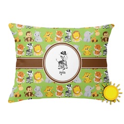 Safari Outdoor Throw Pillow (Rectangular) (Personalized)