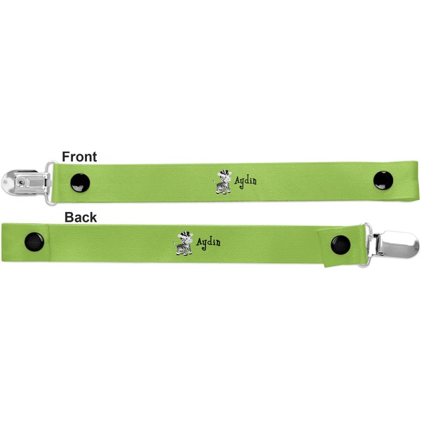 Safari Pacifier Clip - Front and Back