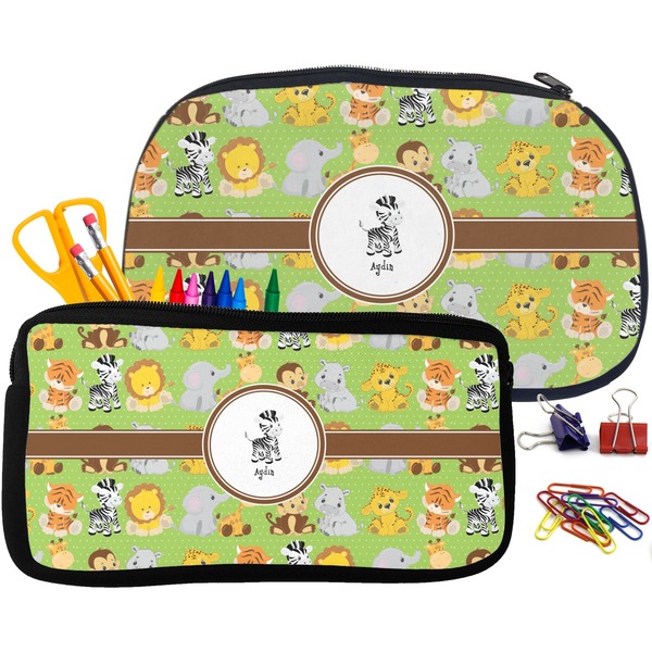 Safari Pencil / School Supplies Bags Small and Medium