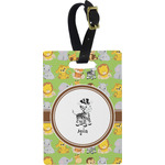 Safari Plastic Luggage Tag - Rectangular w/ Name or Text