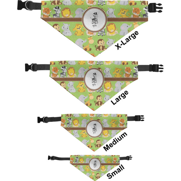 Safari Pet Bandana Sizes