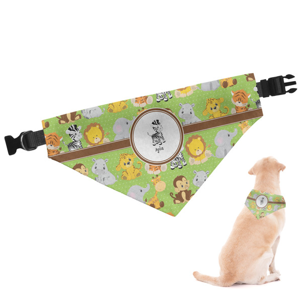 Custom Safari Dog Bandana - Medium (Personalized)
