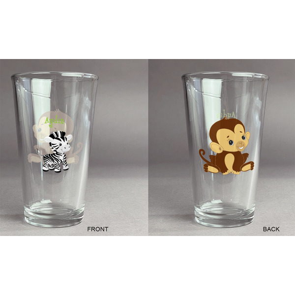 Safari Pint Glass - Two Content - Approval