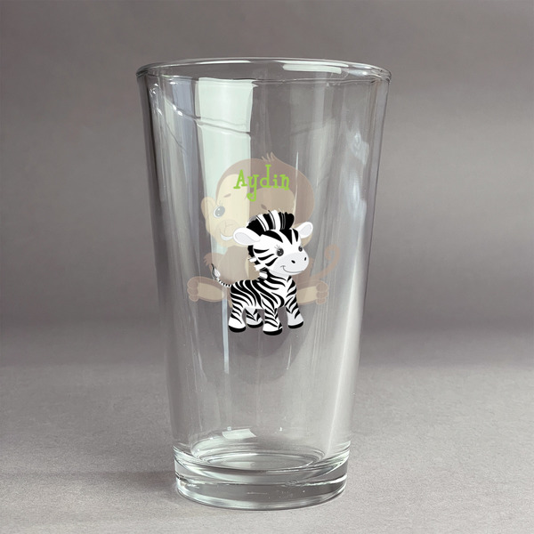 Custom Safari Pint Glass - Full Color Logo (Personalized)