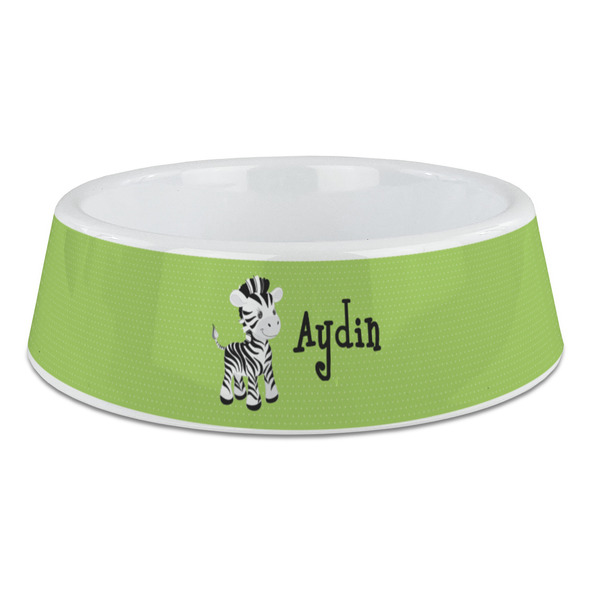 Custom Safari Plastic Dog Bowl - Large (Personalized)