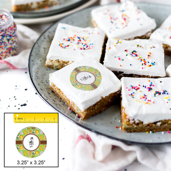 Safari Printed Icing Circle - Large - In Context